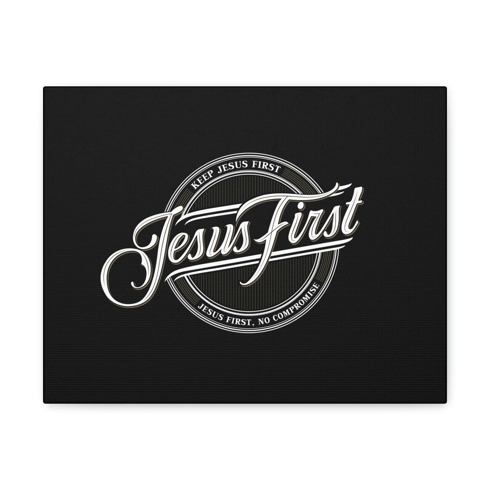 Scripture Walls Jesus First Matthew 22:37 Black Christian Wall Art Bible Verse